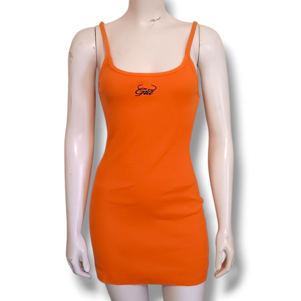 I.Am.Gia Tali Mini Bodycon Dress-Medium-Ribbed Knit-Singlet Style-Embroidered